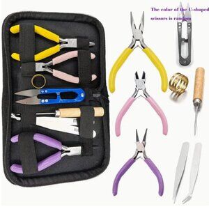 8-Piece Jewelry Making Tool Set-Round Nose, Pointed Nose, and Wire Cutters
